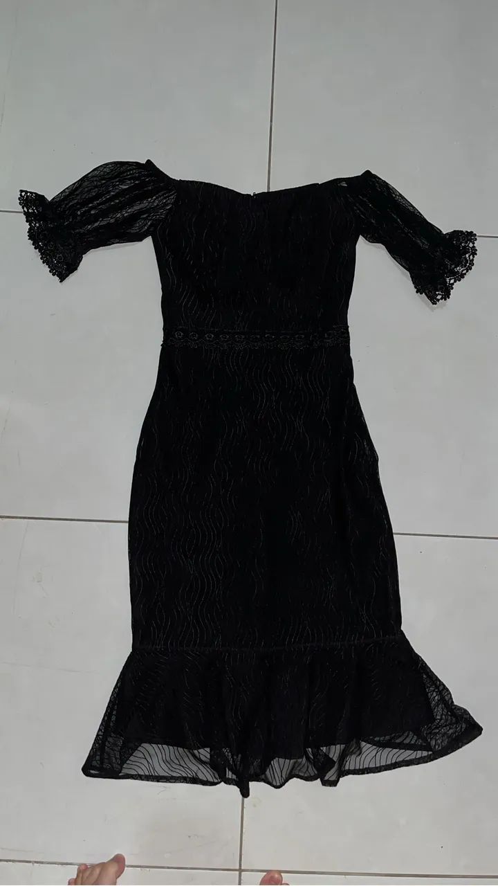Vestido preto elegante 