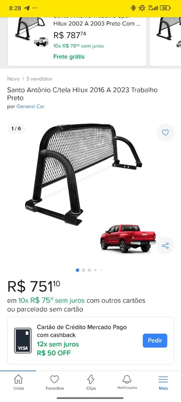 Santo Antônio da Hilux abaixo do preço