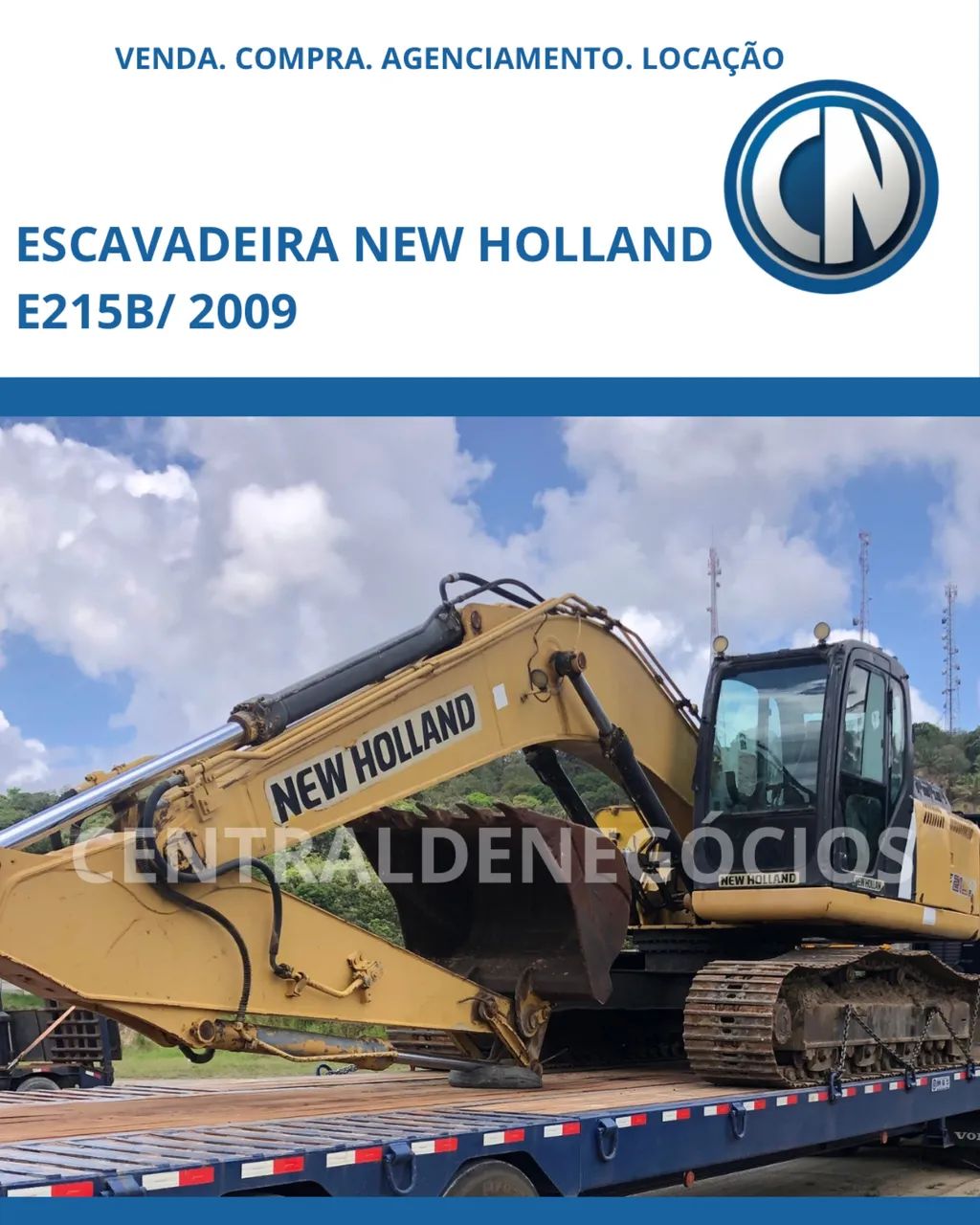 ESCAVADEIRA NEW HOLLAND E215BZM