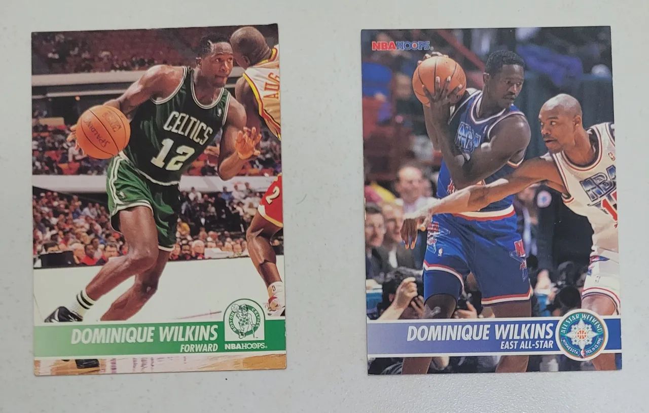 Lote 4 Cards NBA Dominique Wilkins All Star Game Boston Celtics Los Angeles Clippers Hawks - Foto 2