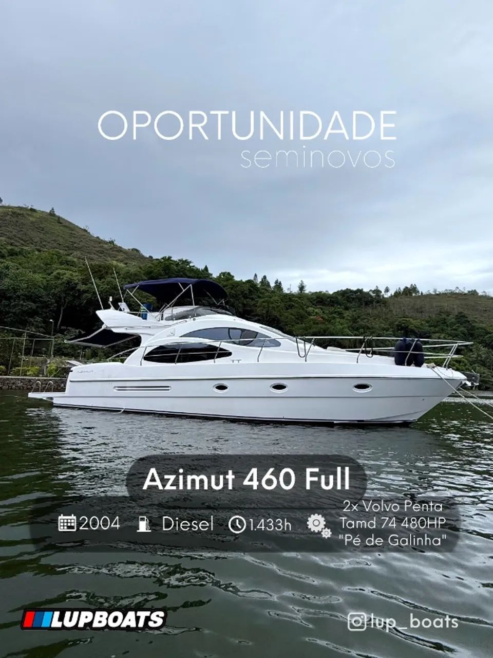 LANCHA AZIMUT 460 FULL - 2004 (INTERMARINE, SCHAEFER, FERRETTI)