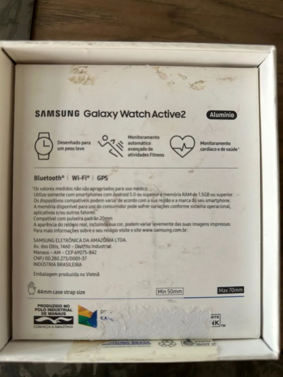 Smartwatch Samsung Galaxy Watch Active2 44mm 4gb Cor da caixa Branco - Foto 3