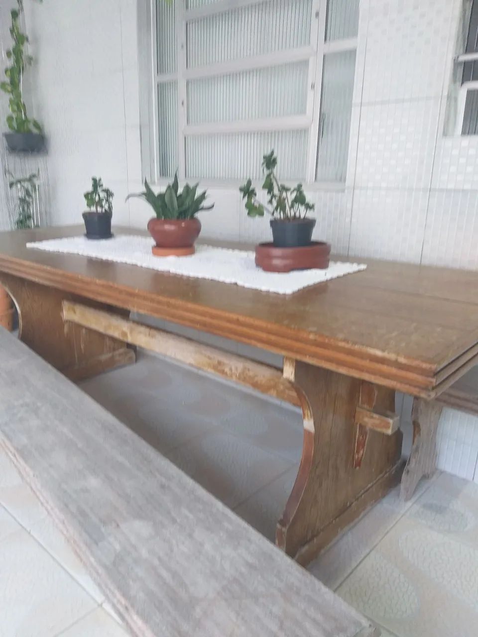 Mesa de madeira Angelin 2,80 X 0,90  8 - Foto 3