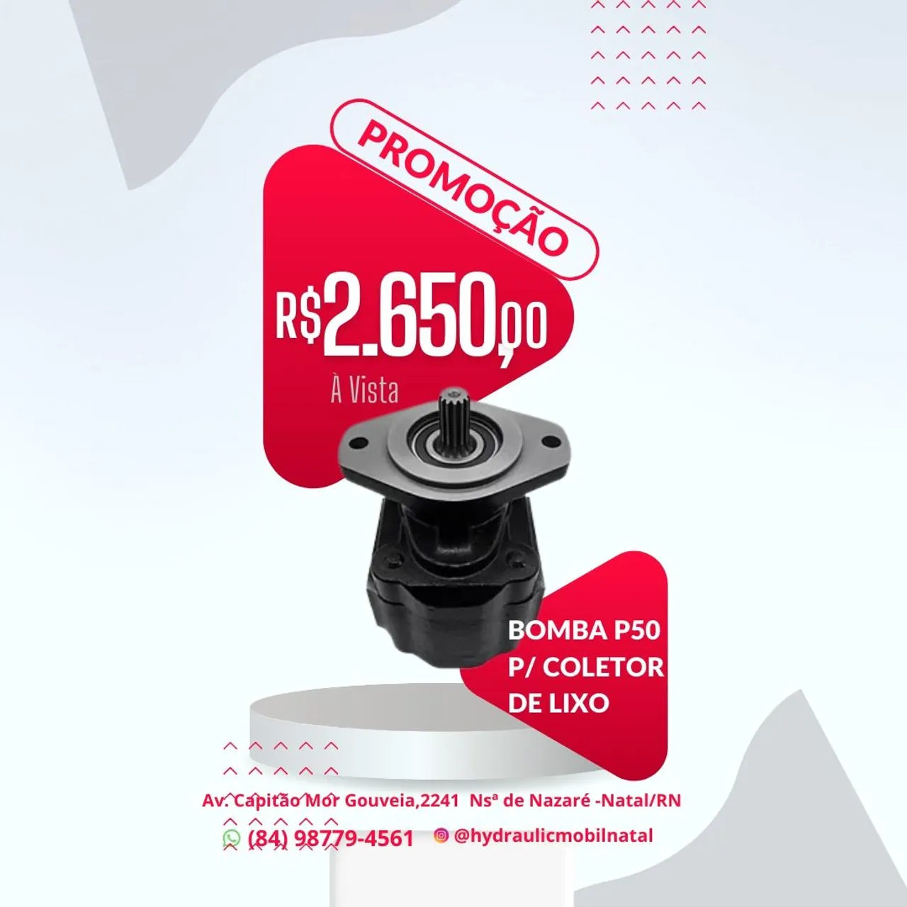 Bomba P50 para Coletor de Lixo - Promoção!
