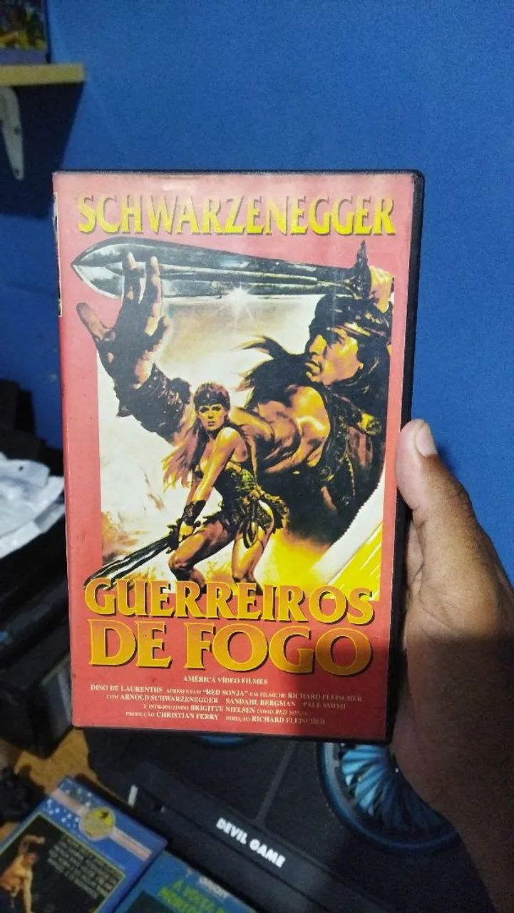 VHS Guerreiro de Fogo - Arnold Schwarzenegger