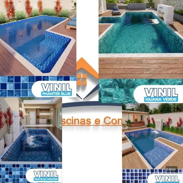 Vinil para Piscinas SEM retirar a borda: vazamentos, troca ou em construção  - Foto 4