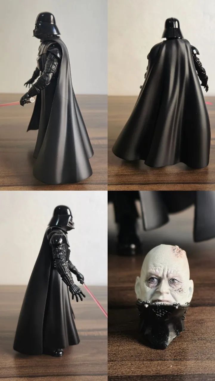 超希少！サイン入り！Darth Vader フィギュア Action Figure Darth Vader - SH Figuarts Versão 1 Head Extra