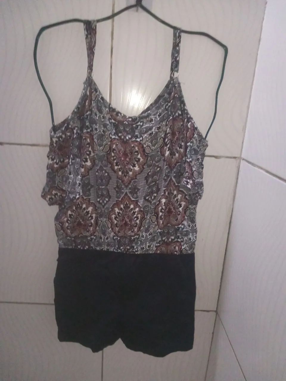 Macacão Curto Feminino Estampado M - Foto 5