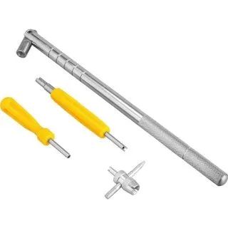 CONJUNTO DE SACA VALVULA DE PNEUS C/4PCS VONDER - Foto 2