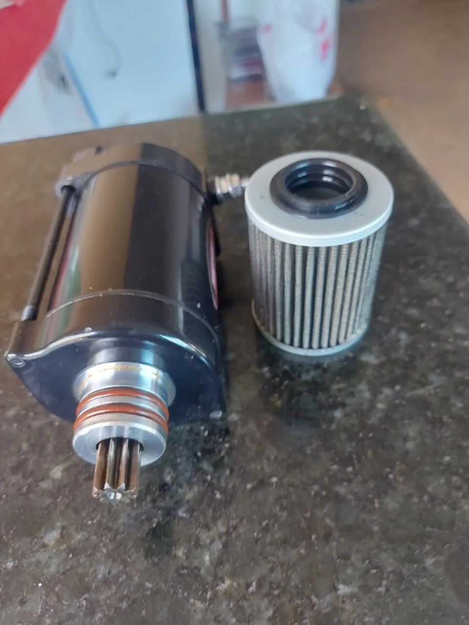 Motor partida jetski spark seadoo novo + filtro oléo original