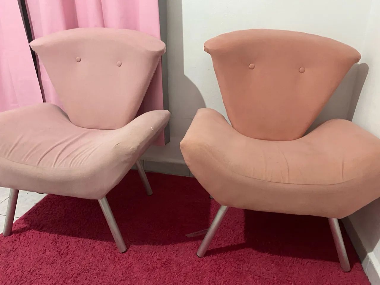 Par de Poltronas Rosa