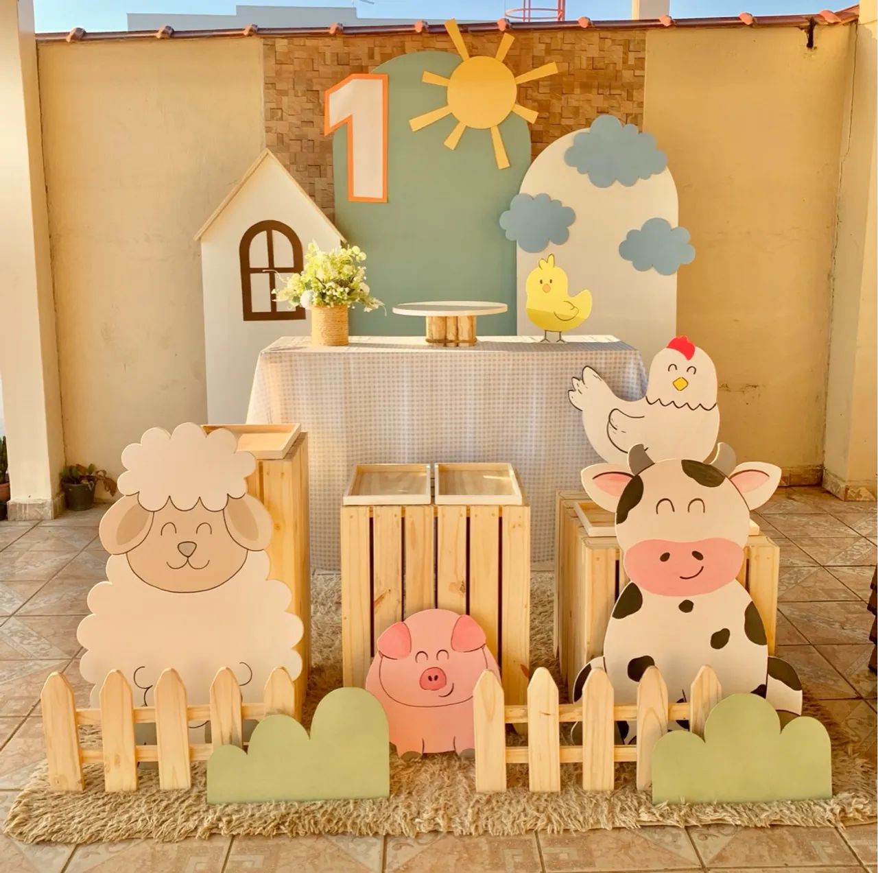 PROMOÇÃO Aluguel - Kit Decoração A Fazendinha