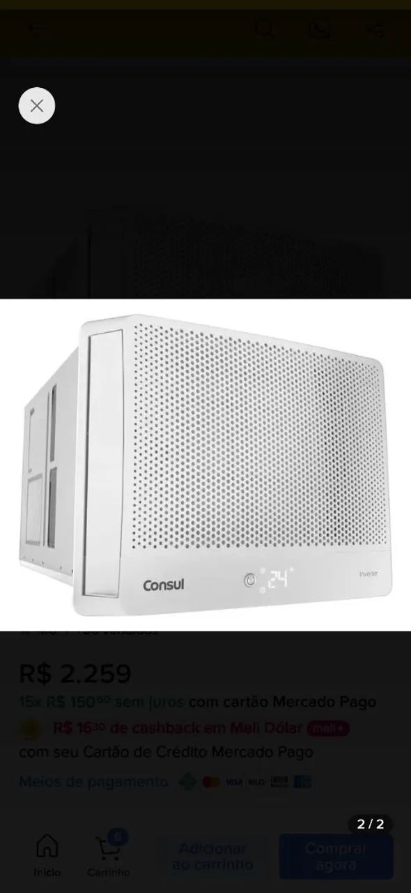 Vendo Ar condicionado 10.000 btus 220v.
