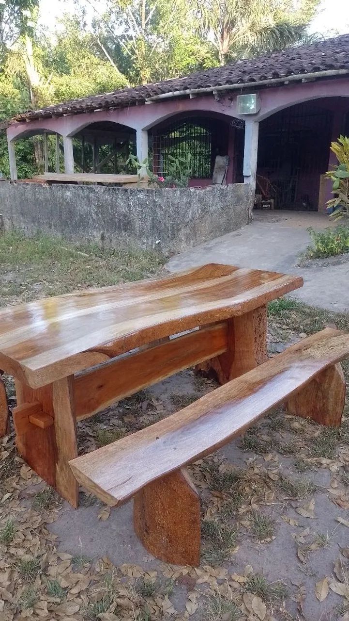 Vendo mesa rústica R$2.500 - Foto 2