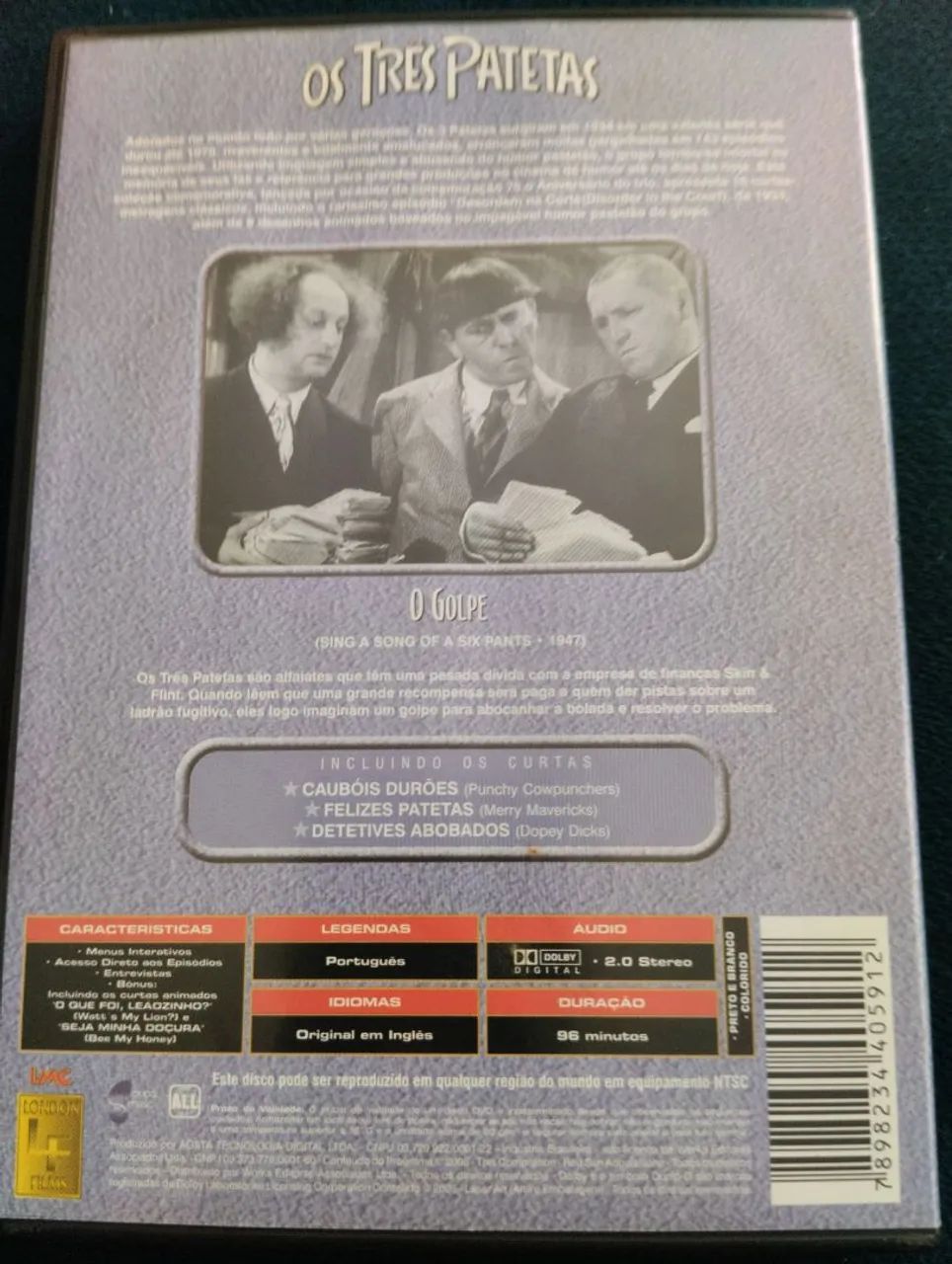 DVD -Os 3 PATETAS - Episódio -O GOLPE  - Foto 3