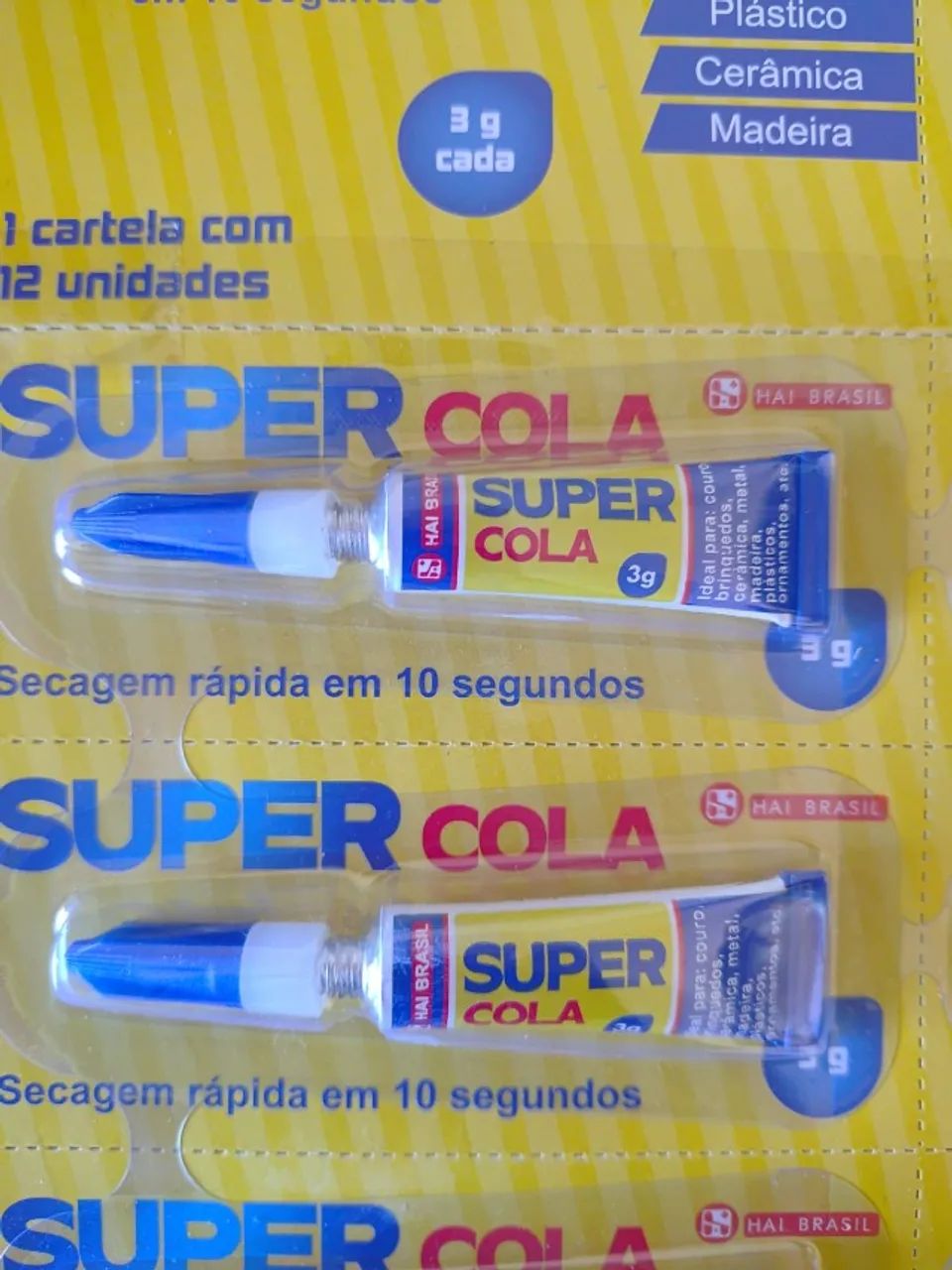 Super Cola Instantânea 3g HAI BRASIL - Kit com 2 Unidades - Foto 5