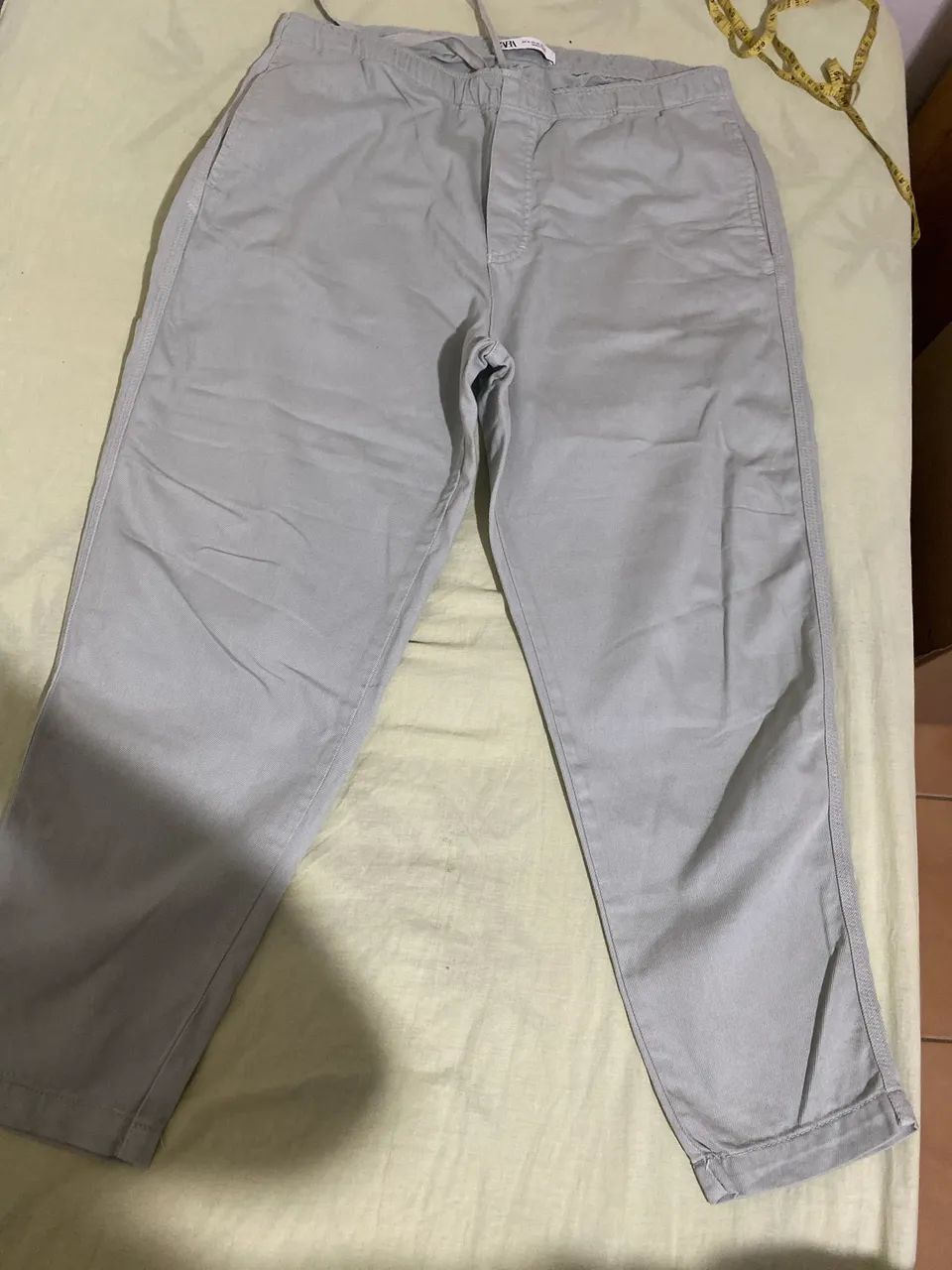 Calça baggy verde claro Zara 34
