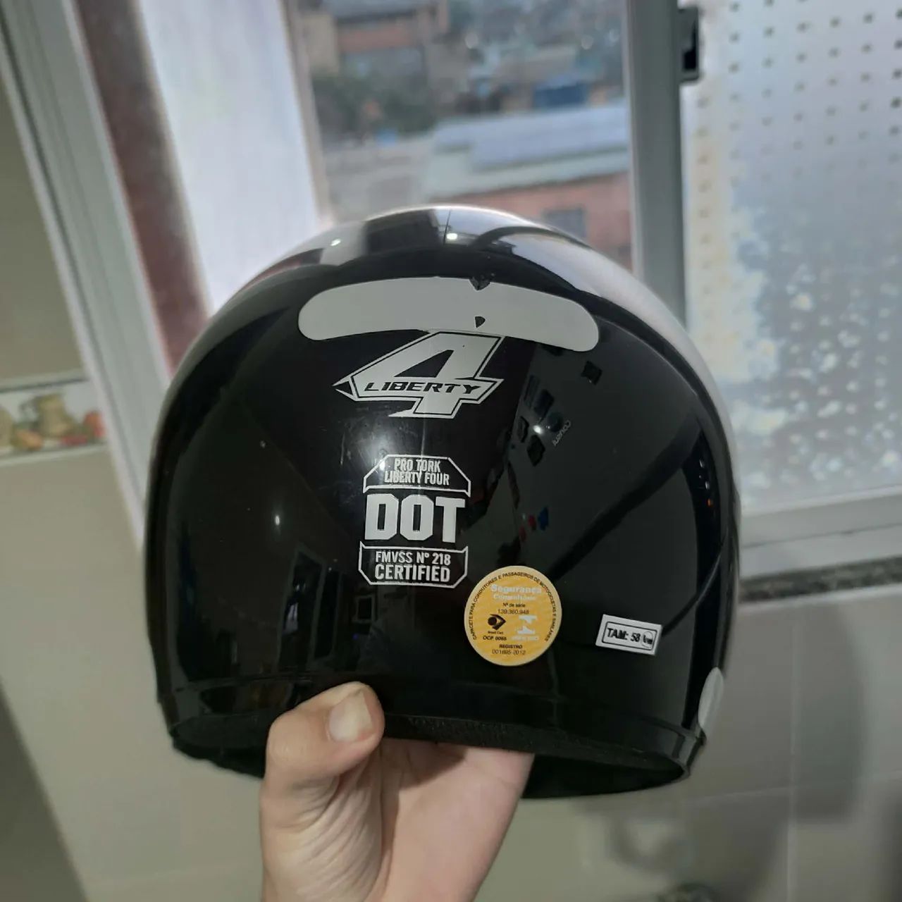 Capacete Liberty 4 Protork Nº58 Seminovo  - Foto 4