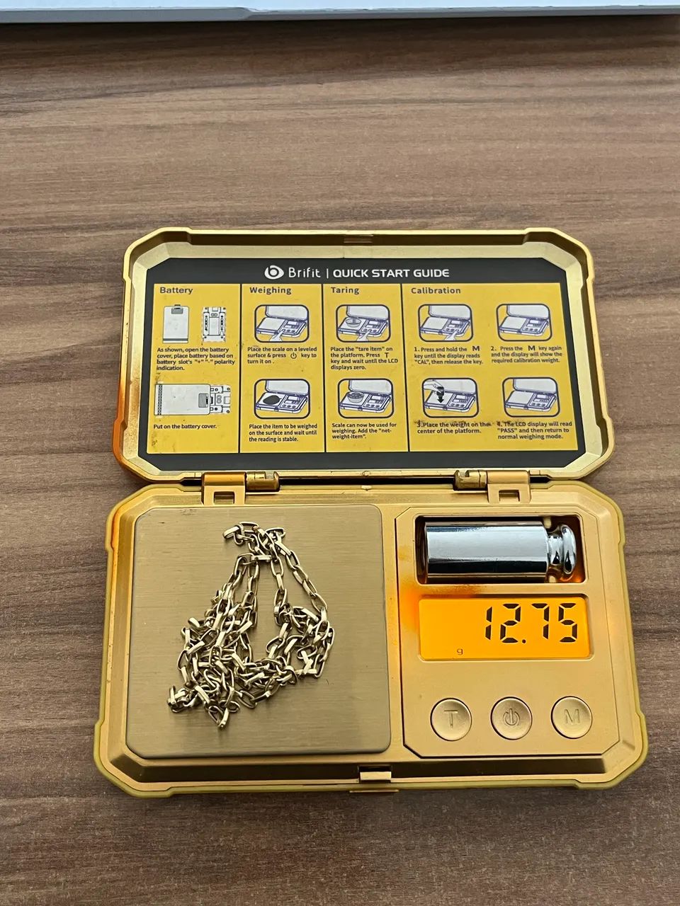 Corrente maciça Ouro 18k modelo Tijolinho  - Foto 2