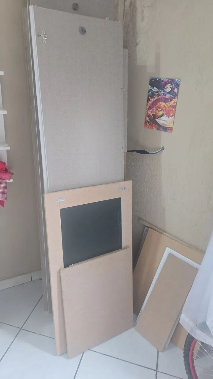 Guarda roupa 4 portas com espelho infantil - Foto 3