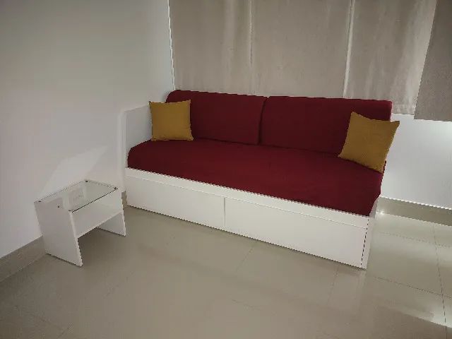 Sofá Cama de Casal IKEA mod Flekke con 2 Colchões Malfors 80x200 - Foto 2