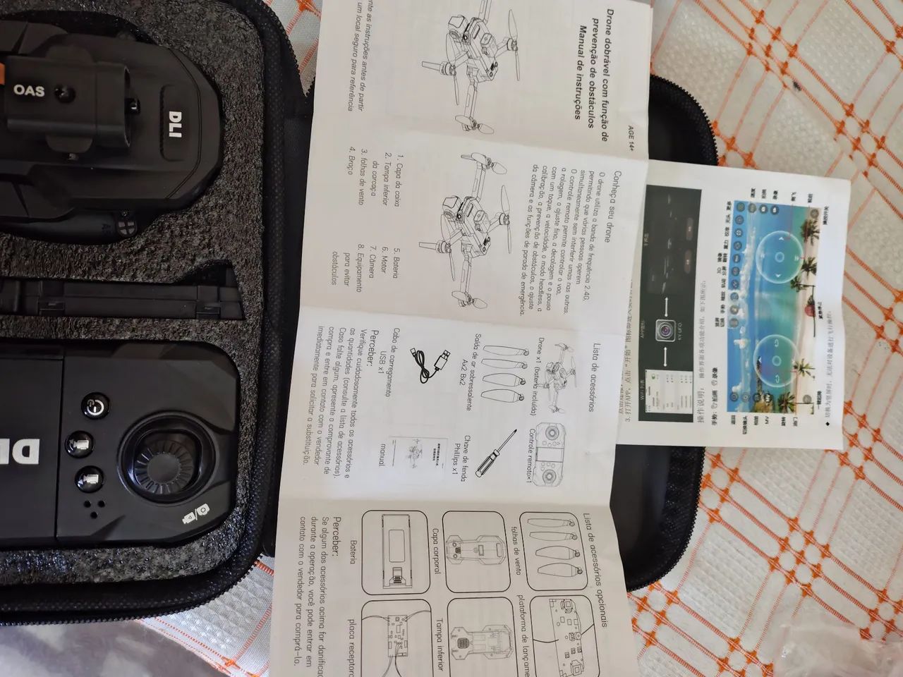 Drone novo nunca foi usado 