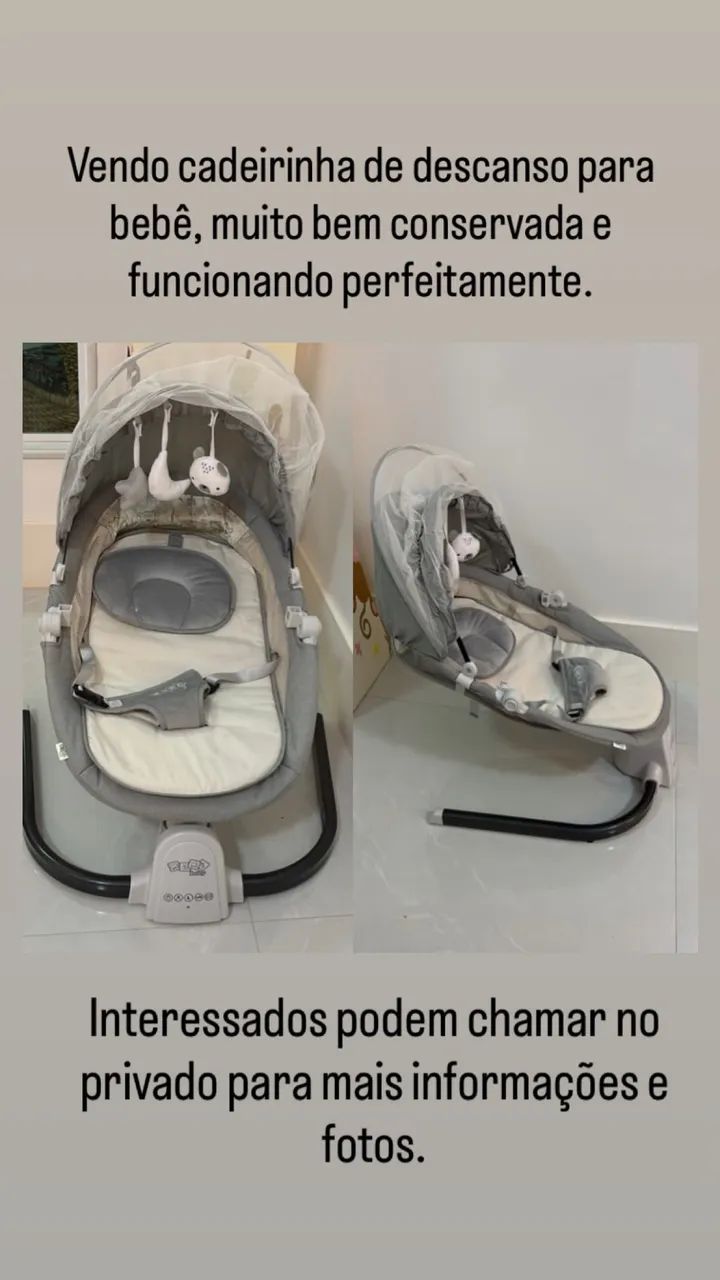 Cadeirinha de descanso para bebê 