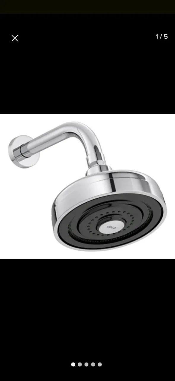 Chuveiro Deca acquaplus de parede cromado