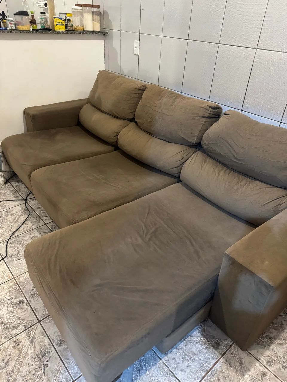 Sofá retrátil grande 3 lugares  - Foto 4