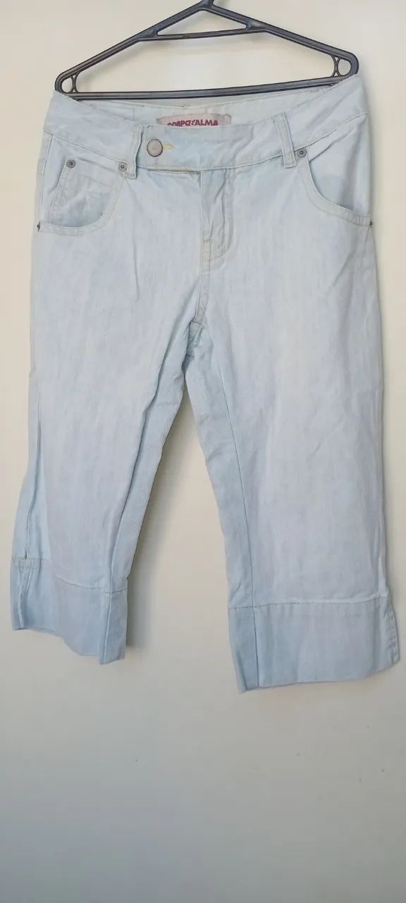 Jeans claro capri Corpo e Alma 38