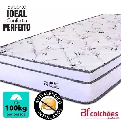 Cama Box Solteiro Colchão Molas Ensacadas Com Pillow e Box Branco - Foto 3