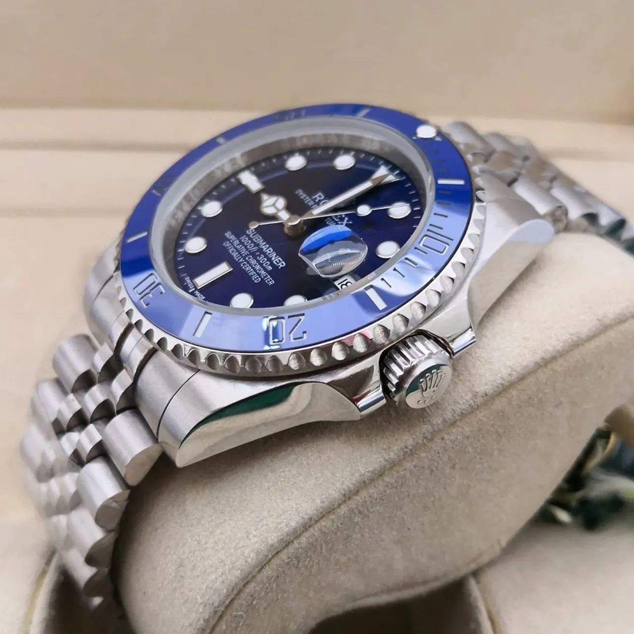 Relógio automático Rolex submariner azul novo - Foto 2