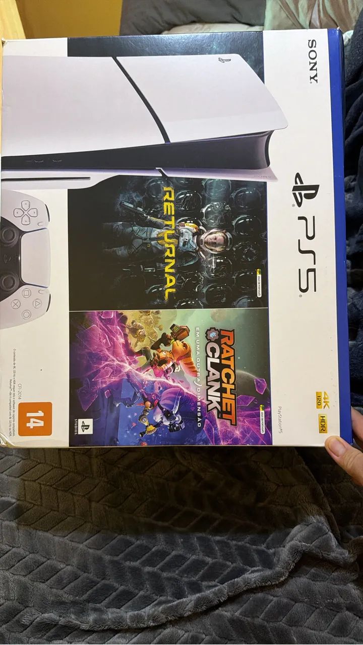 Ps 5 com leito de disco e vai 2 jogos 