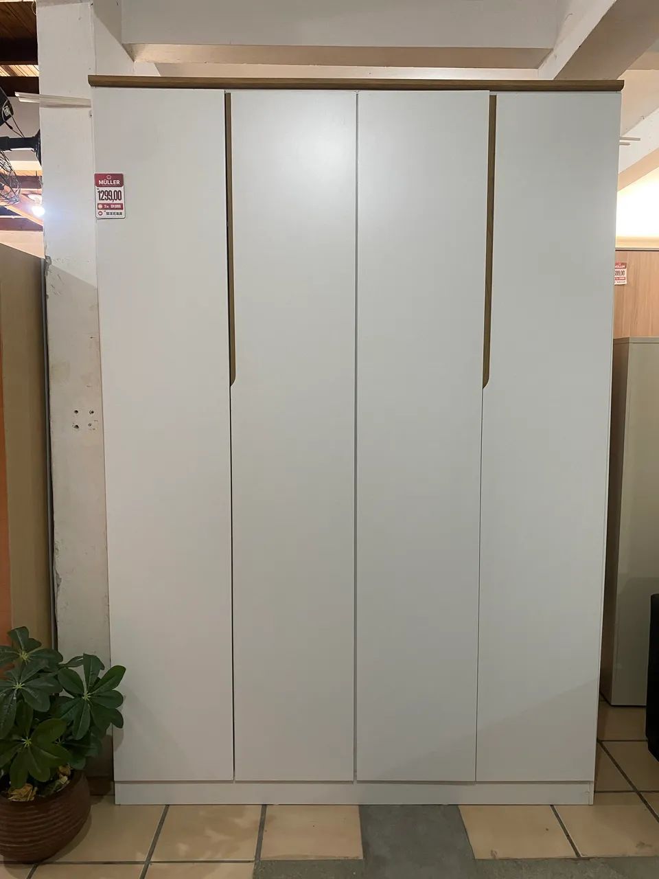 Roupeiro 4 portas MDF (montagem grátis) 