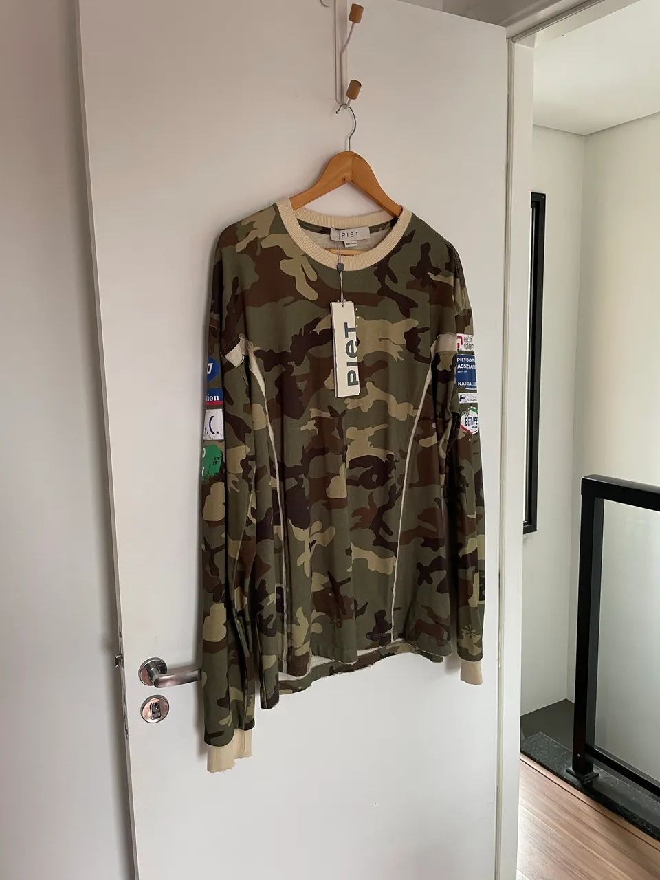 Camiseta Piet Manga Longa Camo - Foto 3