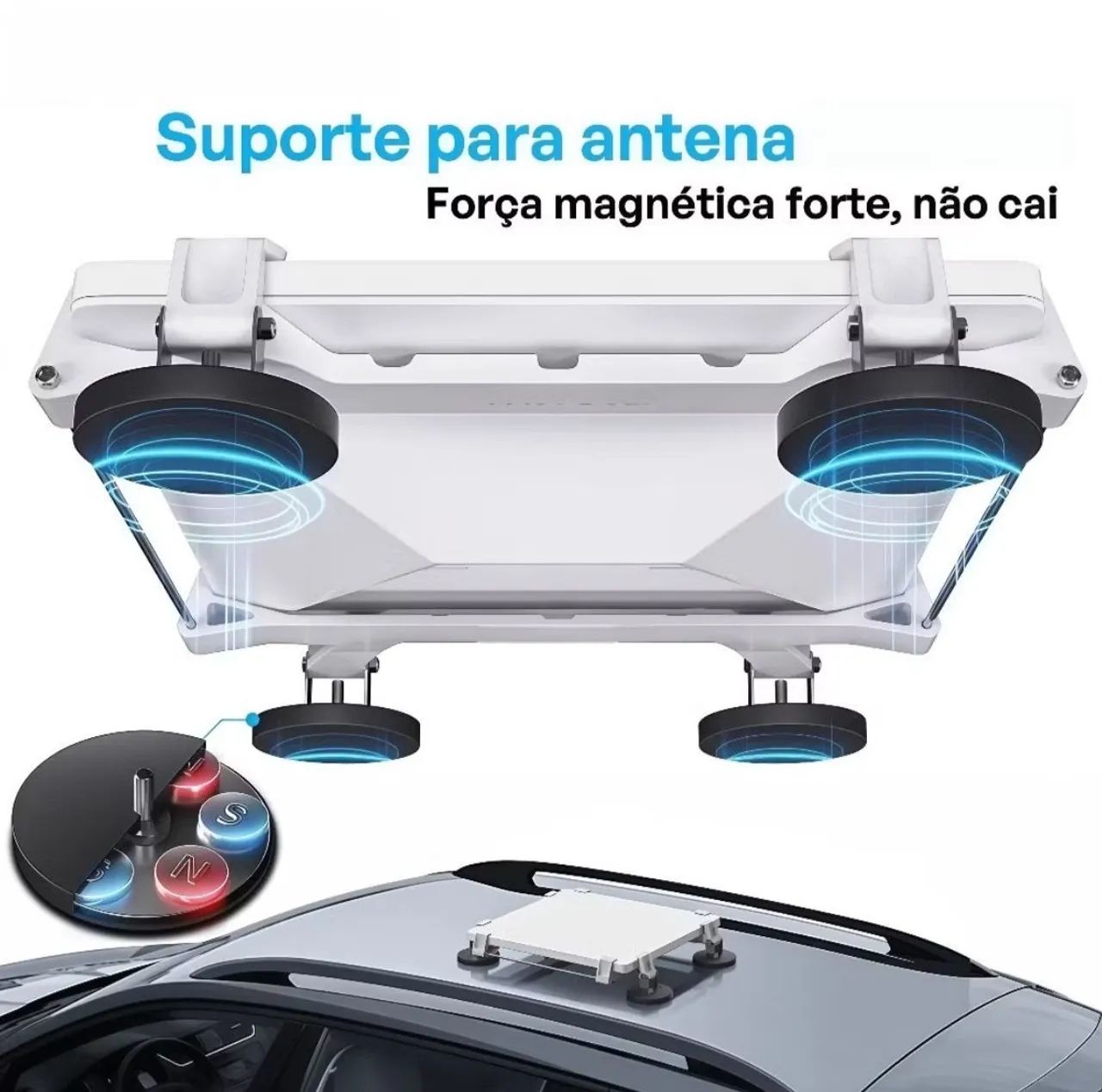 Suporte com ímãs para starlink mini 