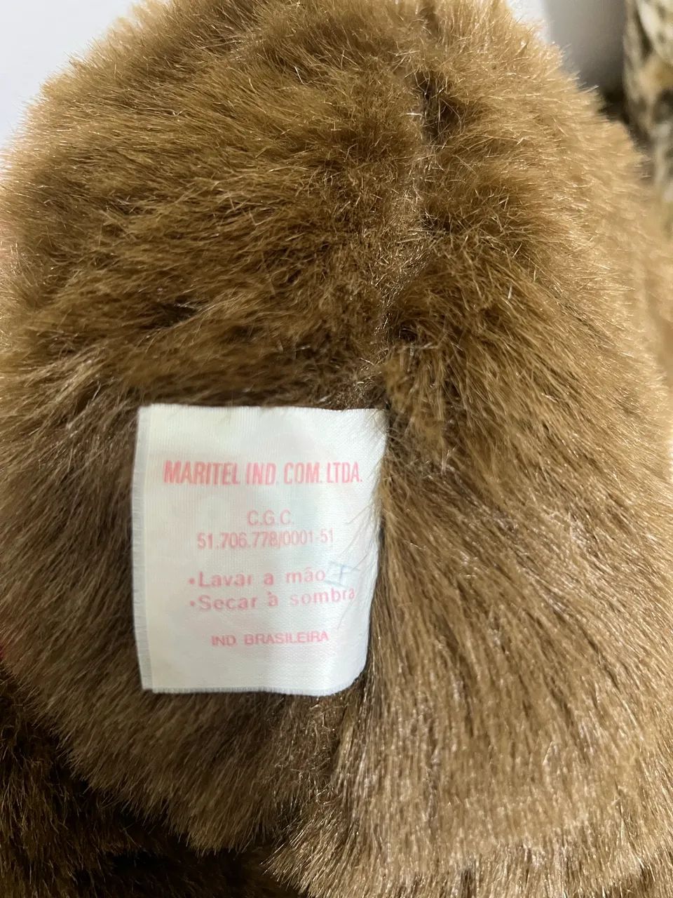 ANTIGO URSO DE PELÚCIA MARITEL BRINQUEDO COM CGC - Foto 3