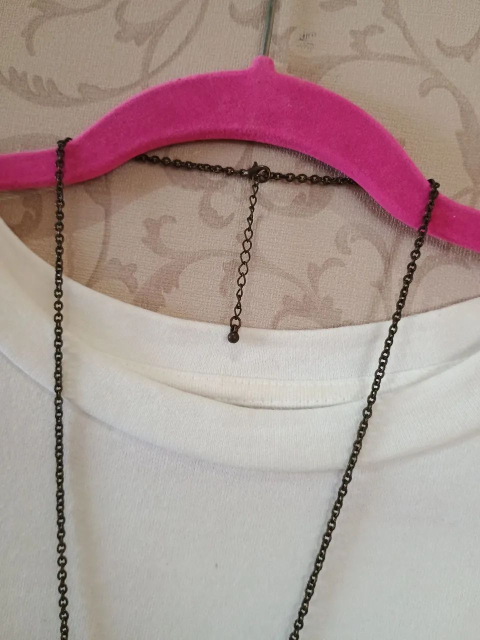 Colar feminino coração floral vintage - Foto 4