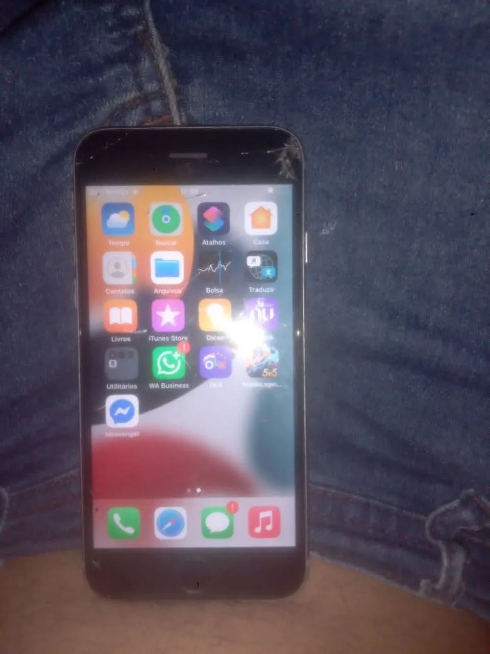 Vendo iPhone 6s está trincado  - Foto 3