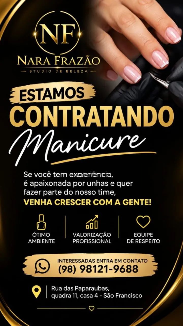 Precisamos de manicure 