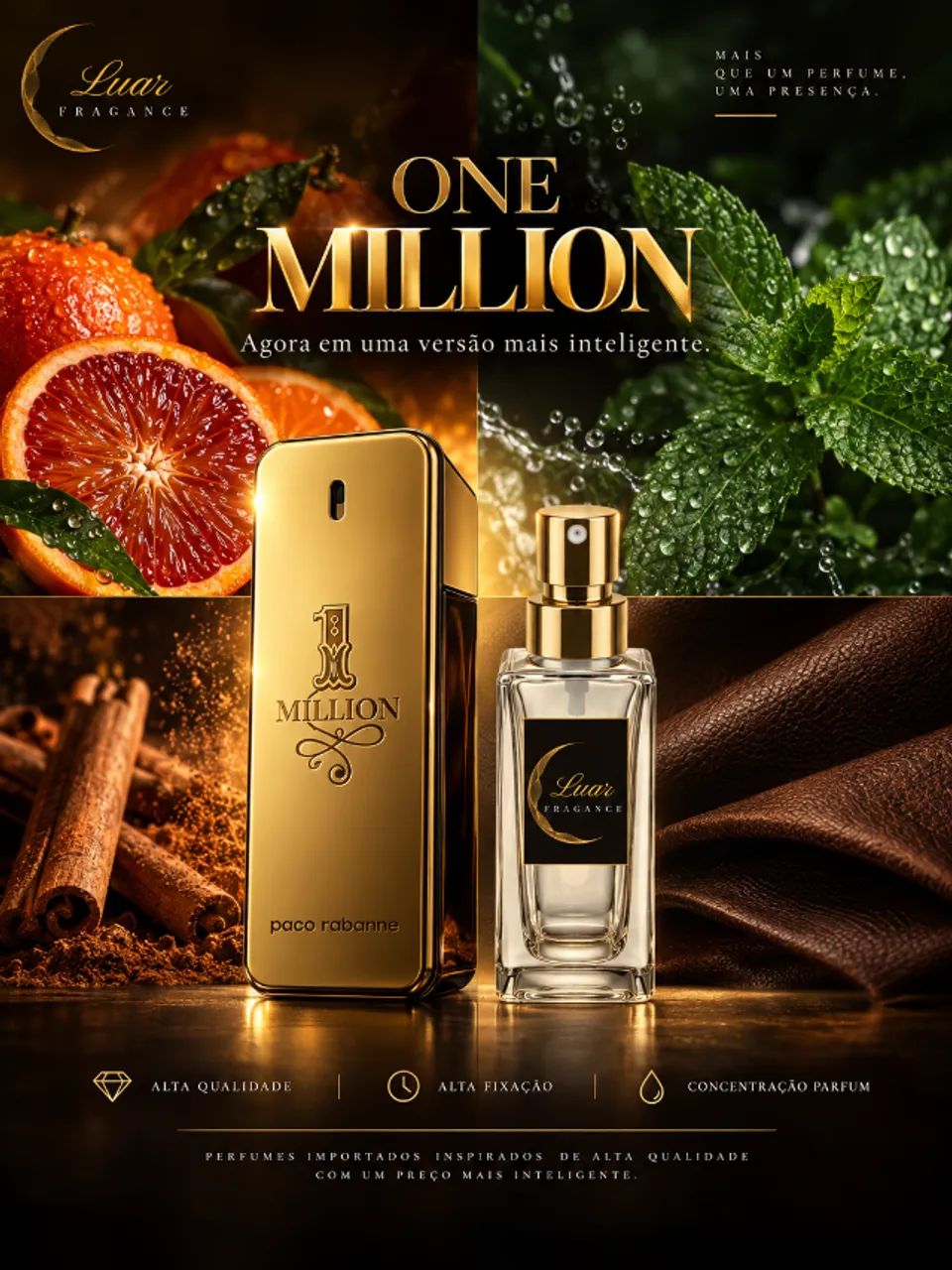 Perfume 15mL masculino | Alta Qualidade e Concentração Parfum