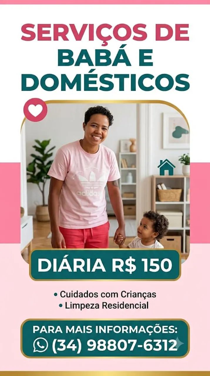 Freelancer de babá e serviços domésticos 