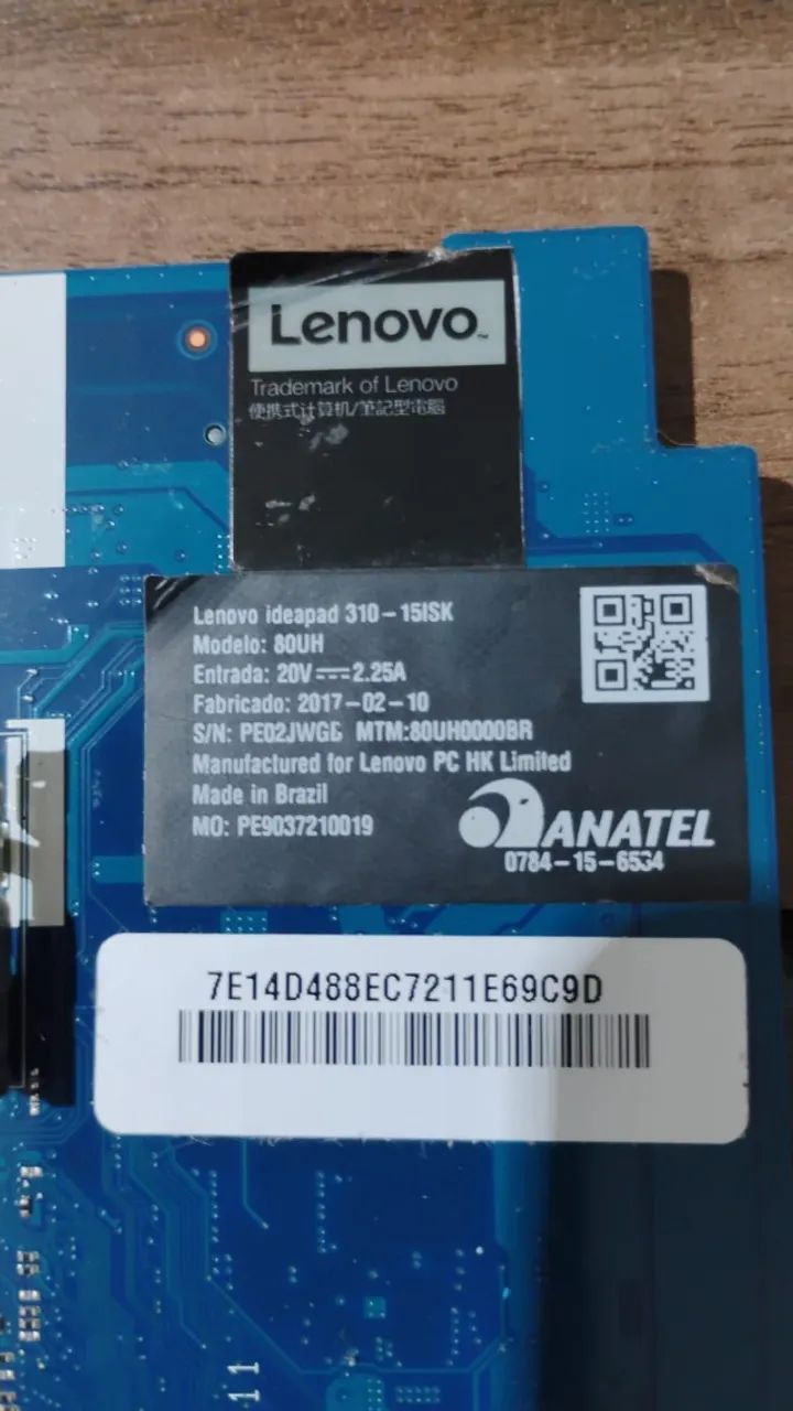 Placa Note Lenovo Ideapad 310 Modelo 15ISK i5 - Foto 2