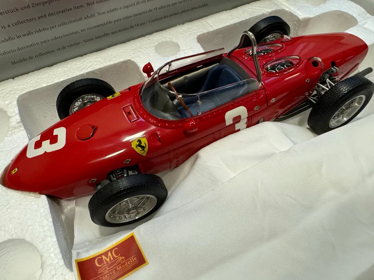 CMC 1/18 Ferrari 1961 (156 f1) #3 Wolfgang Von Trips GP Alemanha