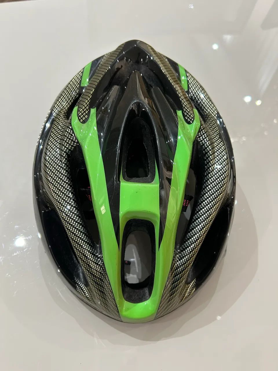 Capacete De Bicicleta Com Led Sinalizador 