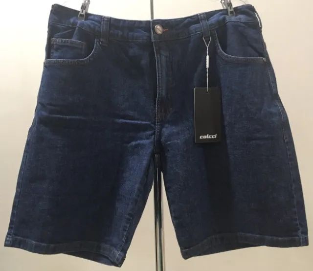 Bermuda Jeans Reta Davi Colcci Tamanho 46 - NOVA