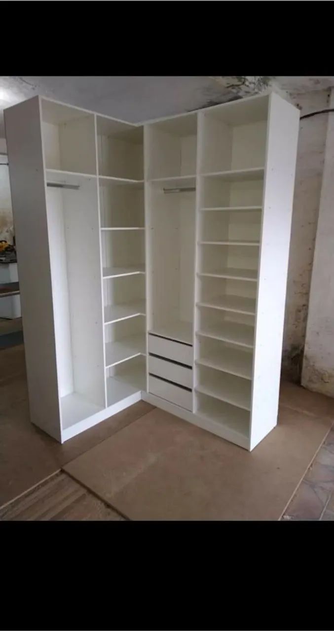 Guarda roupa planejado em L