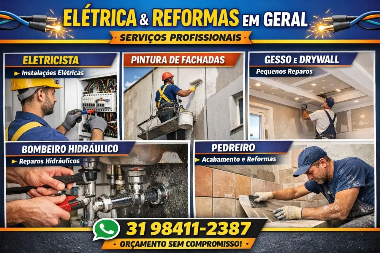 ELÉTRICA E REFORMAS EM GERAL - PROFISSIONAL QUALIFICADO