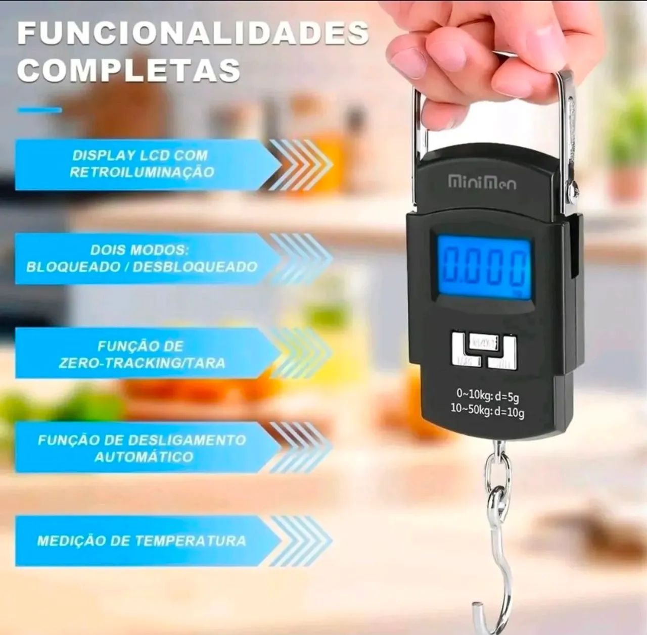 Balança portátil digital até 50kg