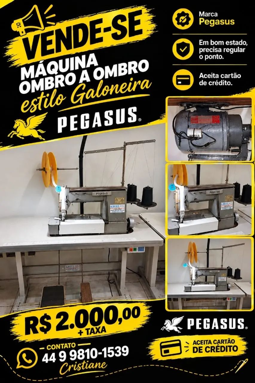 Máquina de costura Ombro-à-ombro
